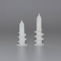 Bouchons d'expansion en plastique pour plaques de plâtre Fixation de rideaux et cadres photo Vis d'expansion en nylon à visser
