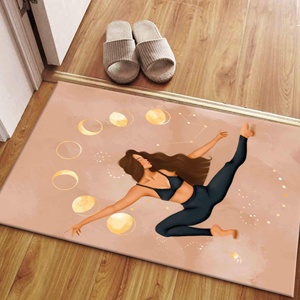 Tapis imprimé : Tapis moderne bohème antidérapant pour bureau, yoga, extérieur, tapis doux non tissé - Product Image 5