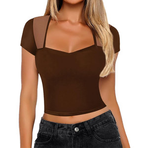 Top tendance nouveau Design femmes haut court facile à porter Anti-rides respirant Anti empilage pour les femmes haut court - Product Image 1