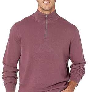 2025 recién llegado suéteres de lana de algodón con media cremallera para hombres último estilo de invierno transpirable y antiretráctil - Product Image 5