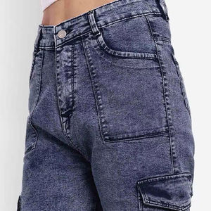 Kivotech, pantalones vaqueros acampanados de alta calidad para mujer, pantalones vaqueros ecológicos, cinturón con borlas y agujeros únicos, artículo de gran oferta - Product Image 4