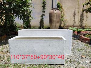 [Leo Nguyen Le] - Poterie en résine de fibre de verre pour extérieur - Pot de fleurs en terrazzo Fiberstone pour jardin extérieur - Plante en granit pour extérieur - Product Image 6