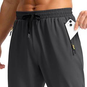 Pantalon de haute qualité avec impression personnalisée du logo pour hommes Dessin en tricot Jogger à taille élastique avec poche Jogger en polaire Pantalon de survêtement pour hommes - Product Image 2