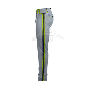 Pantalons de baseball au design personnalisé, respirants, à séchage rapide, 100% polyester, de haute qualité, avec couleurs et logo personnalisés - Product Image 4