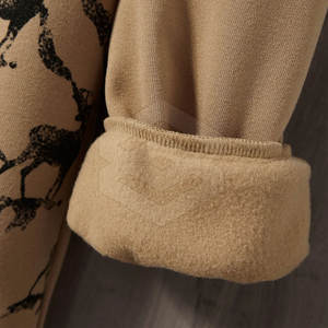 Sweat-shirt à col rond pour homme, taille plus, hiver, uni, personnalisable, respirant, polyester/coton de haute qualité - Product Image 3