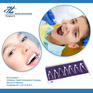 Juego de fórceps de extracción dental para niños de 7 piezas con estuche Instrumentos quirúrgicos manuales para niños - Product Image 4