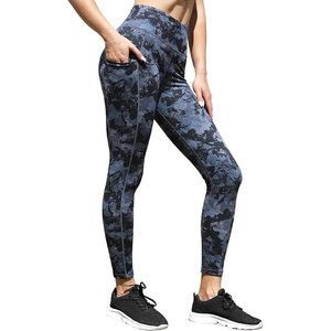 Mallas de yoga para mujer con forro negro, color y diseño personalizados, pantalones largos antibacterianos de LICRA/poliéster - Product Image 6