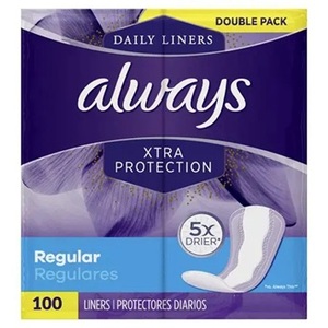Always Anti-Bunch Xtra Protection, Toallas Sanitarias Diarias, Largas, Sin Perfume, 136 Unidades - Product Image 4