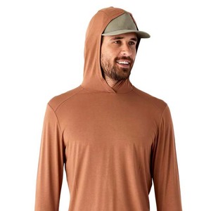 Patrón sólido Ropa de pesca Sudaderas con capucha Camisas Material de poliéster Transpirable UPF Protección solar Manga larga Hombre Pesca con capucha - Product Image 5