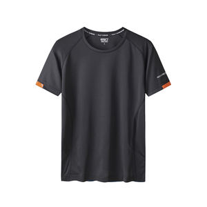 ลูกเรือคอว่างเปล่าสีดำผู้ชายที่กำหนดเองแขนสั้นผู้ใหญ่แฟชั่นถนนสวมใส่เสื้อยืดผู้ชาย - Product Image 3