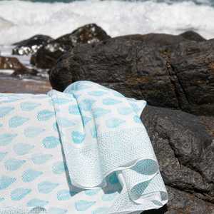 Pareo de Algodón Estampado a Mano de la India, Chal de Playa, Bufanda de Algodón Voile - Product Image 4