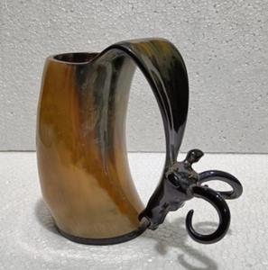 Chope traditionnelle en corne faite à la main avec accent en agate pour collectionneurs Produits naturels et biologiques - Product Image 6