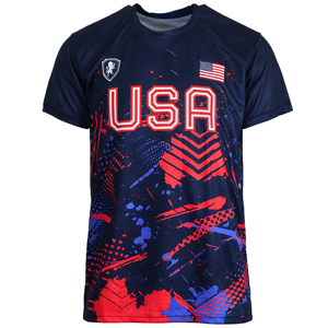 T-shirts de football américain unisexes à séchage rapide, 100 % polyester, anti-odeur, coupe classique, col rond, manches courtes, été - Product Image 3