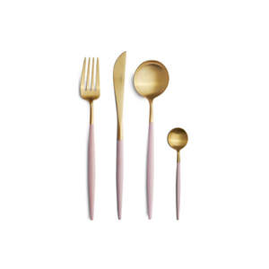 Customized Eco-Friendly <b>Mirror</b> Finished Stainless Steel Cutlery Set Gold Silver & Gold Color Available From India Serving <b>Trays</b> - Product Image 4