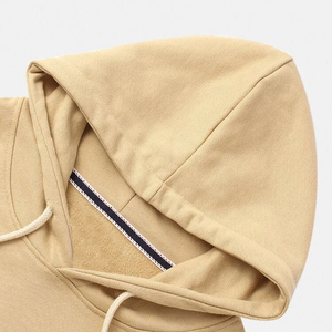 2025 nuevo invierno 100% algodón pesado pulóver con capucha personalizado OEM impreso liso polar de gran tamaño con capucha sólida para hombres - Product Image 4