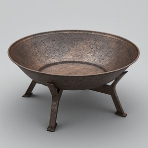 Brasero en métal épais conçu pour les conditions météorologiques difficiles, garantissant une utilisation sûre et des performances durables en extérieur - Product Image 1