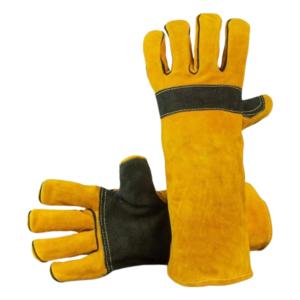 Gants de soudage en cuir, sûrs et anti-perforation, résistants au feu et aux hautes températures, gants de four - Product Image 1