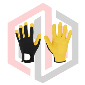 Women's <b>Gardening</b> Gloves Black Yellow Breathable Lightweight Anti-Vibration Non-Slip Knit Wrist Flexible Touch <b>Screen</b> Function - Product Image 1