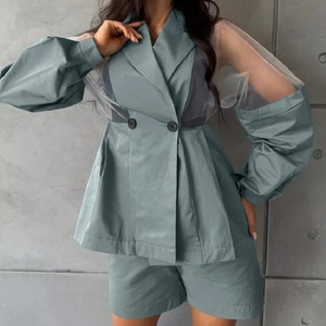 Nouveau élégant léger en gros chemise courte de haute qualité respirant femmes ensembles personnaliser conception 2 pièces ensemble femmes - Product Image 5