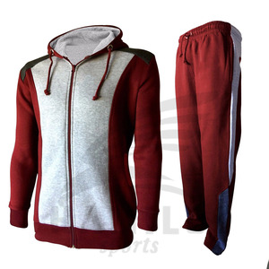 Ensemble de survêtement décontracté pour homme en coton 100% personnalisable avec fermeture éclair, doublure en polaire, séchage rapide et respirant - Product Image 4