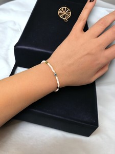 Dafni สร้อยข้อมือลูกปัดโบฮีเมียนปาซาร์ขนาดใหญ่พร้อมหินธรรมชาติโลหะมีค่าใส่ไมโครของขวัญสำหรับทุกเพศจากอิสตันบูล - Product Image 3