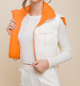 2024 vente en gros réglable léger toile bouffant Gilet gilet sans manches pour hommes/femmes vêtements d'extérieur résistants à l'eau - Product Image 4