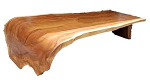 <b>Live</b> <b>Edge</b> Whole Timber Solid Suar Industrial Powder Coated Iron Stainless Steel Modern Classic Natural Long Short Dining <b>Table</b> - Product Image 3