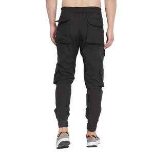 Pantalons de sport décontractés pour hommes 100% coton French Terry Washed Pants avec cordon de serrage et pantalons droits Pantalons pour hommes délavés - Product Image 4