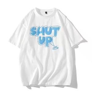 T-shirt imprimé premium, logo personnalisé, couleur unie, haute qualité, décontracté, 100% coton - Product Image 2