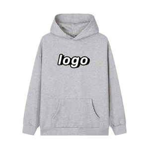 เสื้อฮู้ดสำหรับผู้ชายดีไซน์เนอร์ออกแบบได้ตามต้องการเสื้อมีฮู้ดยี่ห้อดังสีดำ - Product Image 5