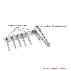 Plaque de contreventement en T de 4,5 mm, instruments chirurgicaux vétérinaires, acier inoxydable, fixation osseuse, outils orthopédiques manuels - Product Image 2