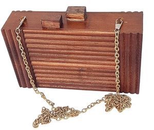 Bolsos de Mano de Madera Ecológicos, Bolsos Vintage de Moda, Diseños Personalizados con Patrón de Paisaje para Bodas y Fiestas, de Alta Calidad - Product Image 3