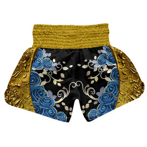 Short de boxe Muay Thai personnalisé de haute qualité cible de fitness avec logo personnalisé fabriqué au Pakistan - Product Image 1