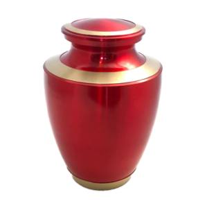 Urnes de crémation pour adultes en laiton au look unique Urnes funéraires en métal de la plus haute qualité avec une belle bande de gravure - Product Image 3