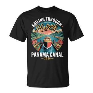 T-shirt promotionnel style vintage 2026 : Voile et croisière sur le Canal du Panama - Product Image 1