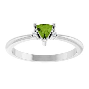 Anillo Stuller con Acentos de Oro Blanco de 14K 72435:255P, Patrón Geométrico, Bañado en Rodio, Piedra Tallada, Talla Ajustable, Apto para Compromiso - Product Image 3