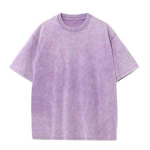 Boxy Fit T-shirt pour homme 100% coton Drop Shoulder Logo Printed Plain Ringer Design - Product Image 3