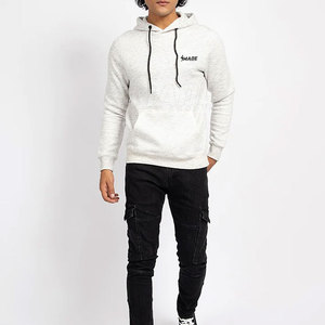 Conception OEM personnalisée, sweats à capuche pour hommes de haute qualité, style streetwear d'hiver, coton/polyester délavé à l'acide, séchage rapide et respirant - Product Image 3