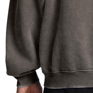 Plus Size 400gsm Trendy Heavyweight Custom Oversized Men Acid Wash Hoodie Vintage Plain Hoodies in Bulk - Product Image 5