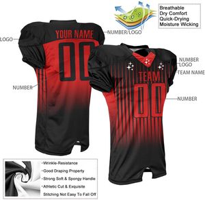 Uniforme de football américain 100 % polyester tendance 2025, vente en gros, personnalisable avec manches courtes, service OEM disponible - Product Image 3