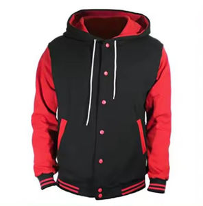 Chaquetas de bombardero personalizadas para hombres en blanco, venta al por mayor, chaqueta universitaria de lana y cuero, parches reversibles con logotipo 2025 - Product Image 5