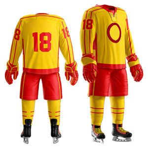 Nuevo uniforme de hockey sobre hielo de poliéster de alta calidad, ropa de equipo de impresión por sublimación, uniforme de hockey sobre hielo personalizado para hombres - Product Image 1