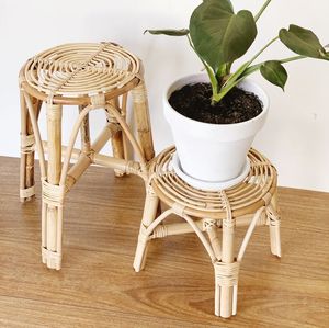 Handcrafted Design Rattan Planter <b>Basket</b> Indoor and Balcony Decoration Flower <b>Pots</b> Mini <b>Plant</b> Containers - Product Image 2