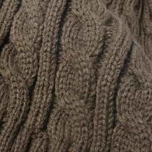 Bonnet personnalisé en tricot zigzag, 100% acrylique, doublé de fourrure, chaud, respirant, imperméable, uni, tricoté sur mesure, pour la plage - Product Image 6