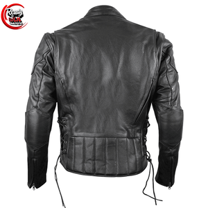 Veste de course en cuir blanc de haute qualité pour hommes Vêtements de sport de moto personnalisables Moto High Street - Product Image 2