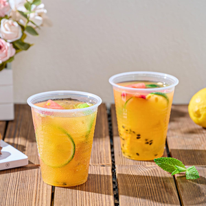 Gobelets en plastique transparent durables de 12 oz avec couvercles à bec sans paille, sans BPA et écologiques, jetables pour café glacé, smoothies et slushies - Product Image 5