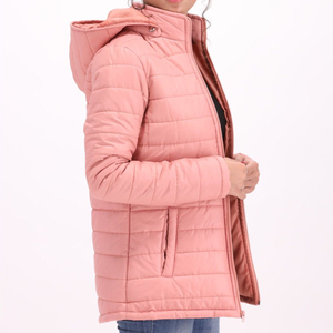 Chaquetas de invierno estampadas personalizadas para mujer Cierre de cremallera de alta calidad Transpirable Manga larga Moda para hombre Puffer con capucha Tallas grandes - Product Image 5