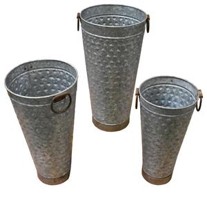 Jardinière décorative Décoration de sol de luxe pour la maison et le jardin Pots de fleurs Jardinière martelée unique de haute qualité - Product Image 5