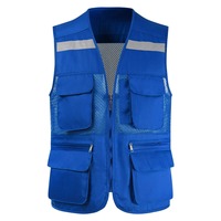 Gilet de travail d'été imperméable et écologique pour homme grande taille, veste sans manches en maille multi-poches pour photographe, style mode