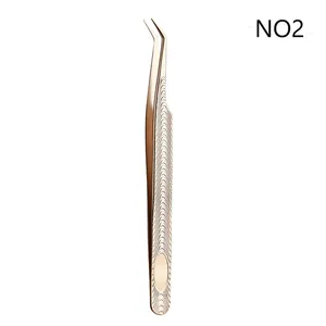 Pince à cils en acier inoxydable Best Grip avec pointe en fibre pour la production de marque privée - Product Image 2